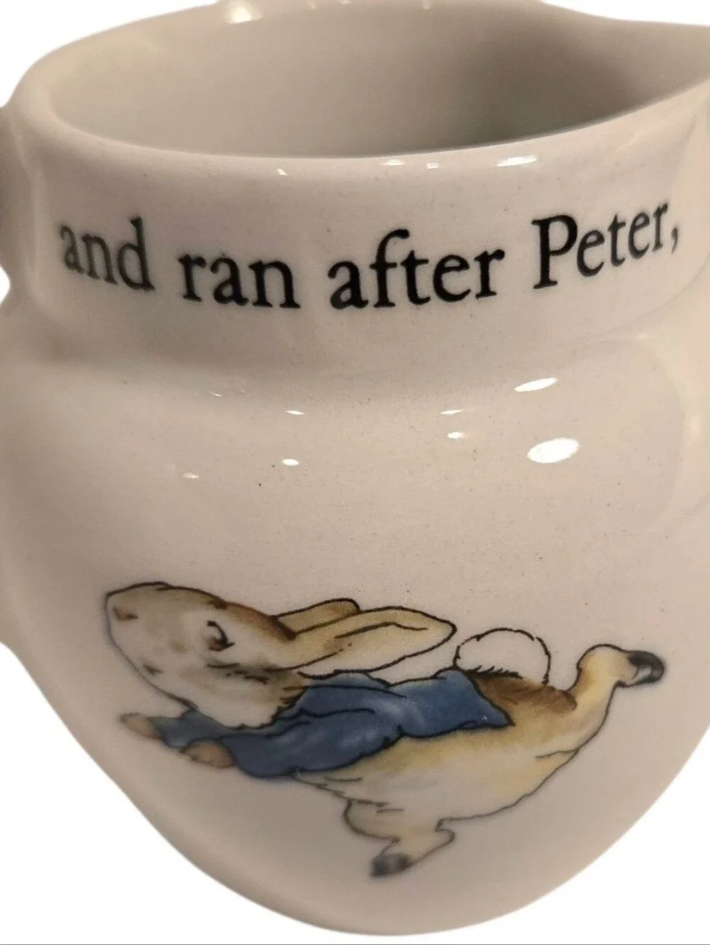 Vintage Wedgwood England Peter Rabbit Small Creamer Pitcher Fredrick Warne Co